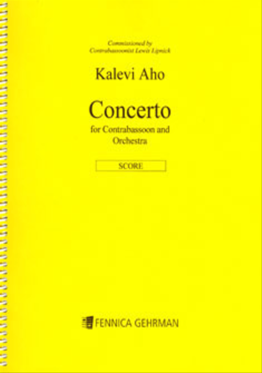 Contrabassoon Concerto (Score) Orchestra scores gallery preview page 1