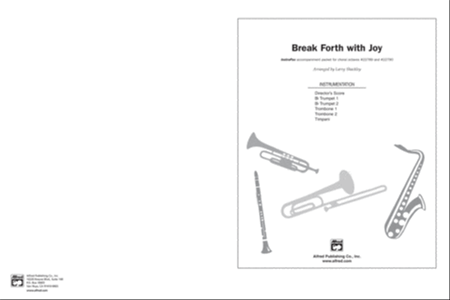 Break Forth with Joy Break Forth with Joy Choir scores gallery preview page 1