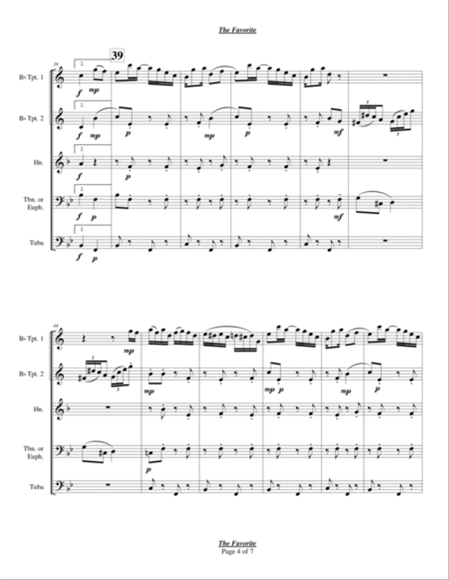 The Favorite Chamber Music scores gallery preview page 4