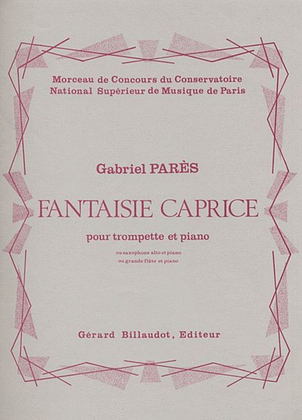 Pares - Fantasie Caprice For Cornet And Piano