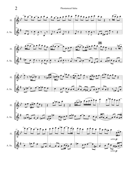 Phostastecal Salsa (flute and alto saxophone) image number null