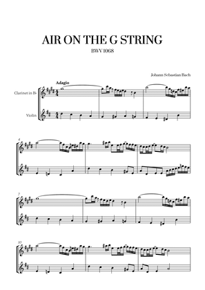 Johann Sebastian Bach - Air on the G String (for Clarinet and Violin)