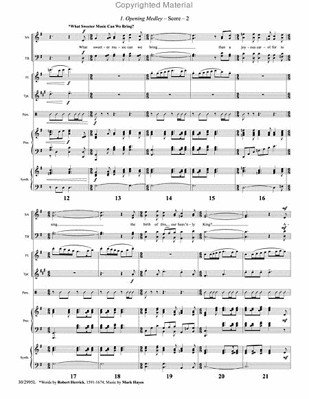 What Sweeter Music - Instrumental Ensemble Score