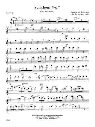Symphony No. 7 (2nd Movement): Flute