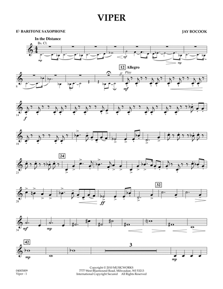 Viper - Eb Baritone Saxophone