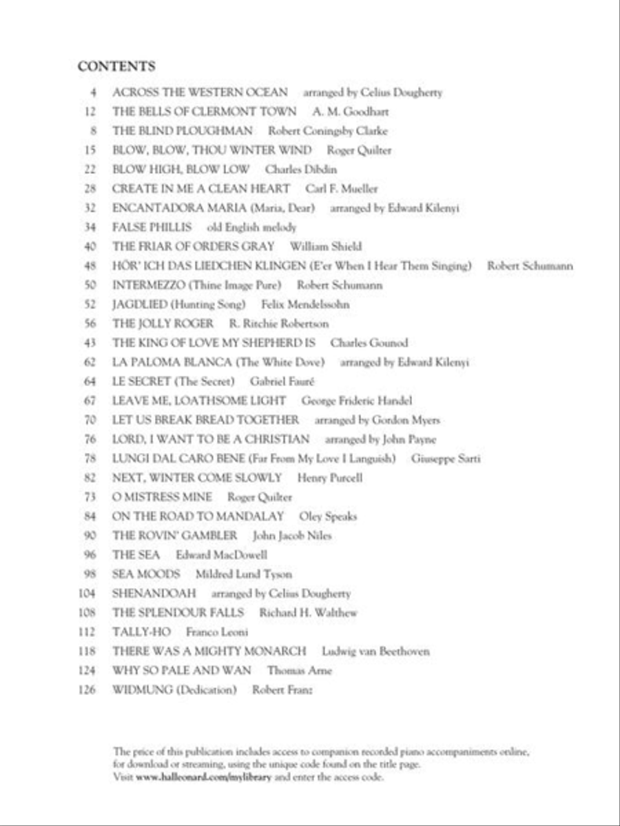 The First Book of Baritone/Bass Solos Bass Voice scores gallery preview page 5