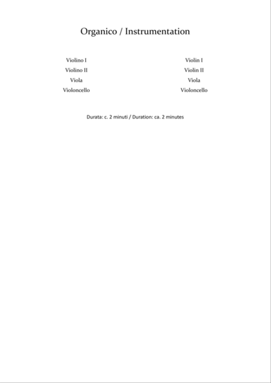 La Traviata Brindisi for String Quartet - Score Only image number null