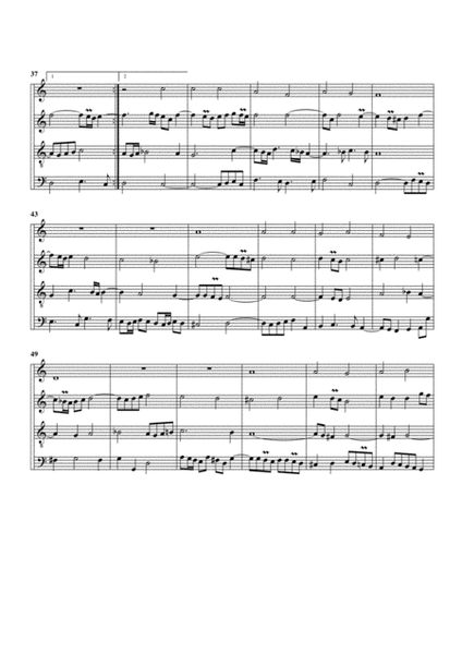 Durch Adams Fall (arrangement for 4 recorders)