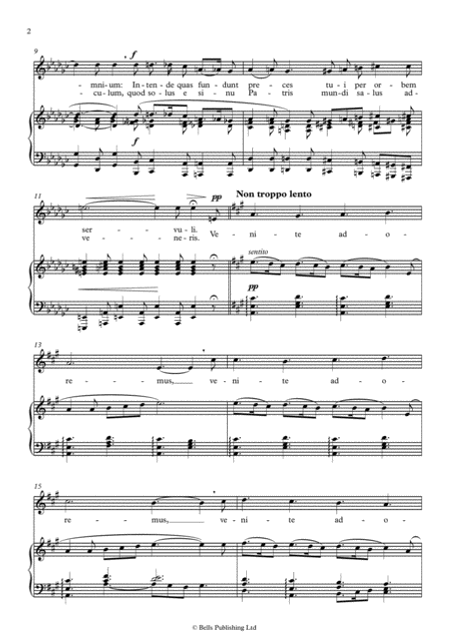 Gesu Bambino (G-flat Major) Voice Solo scores gallery preview page 2