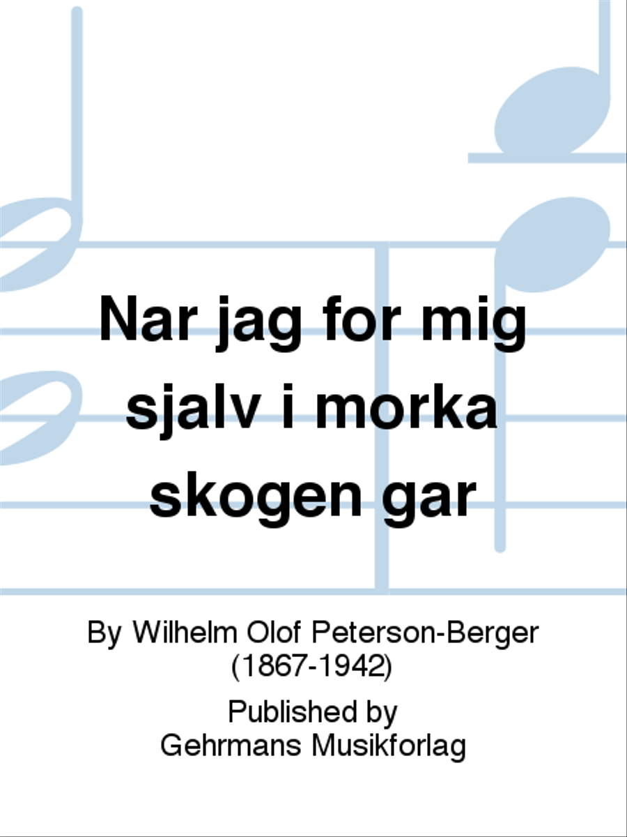 Nar jag for mig sjalv i morka skogen gar