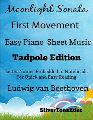 Moonlight Sonata First Movement Easy Piano Sheet Music 2nd Edition