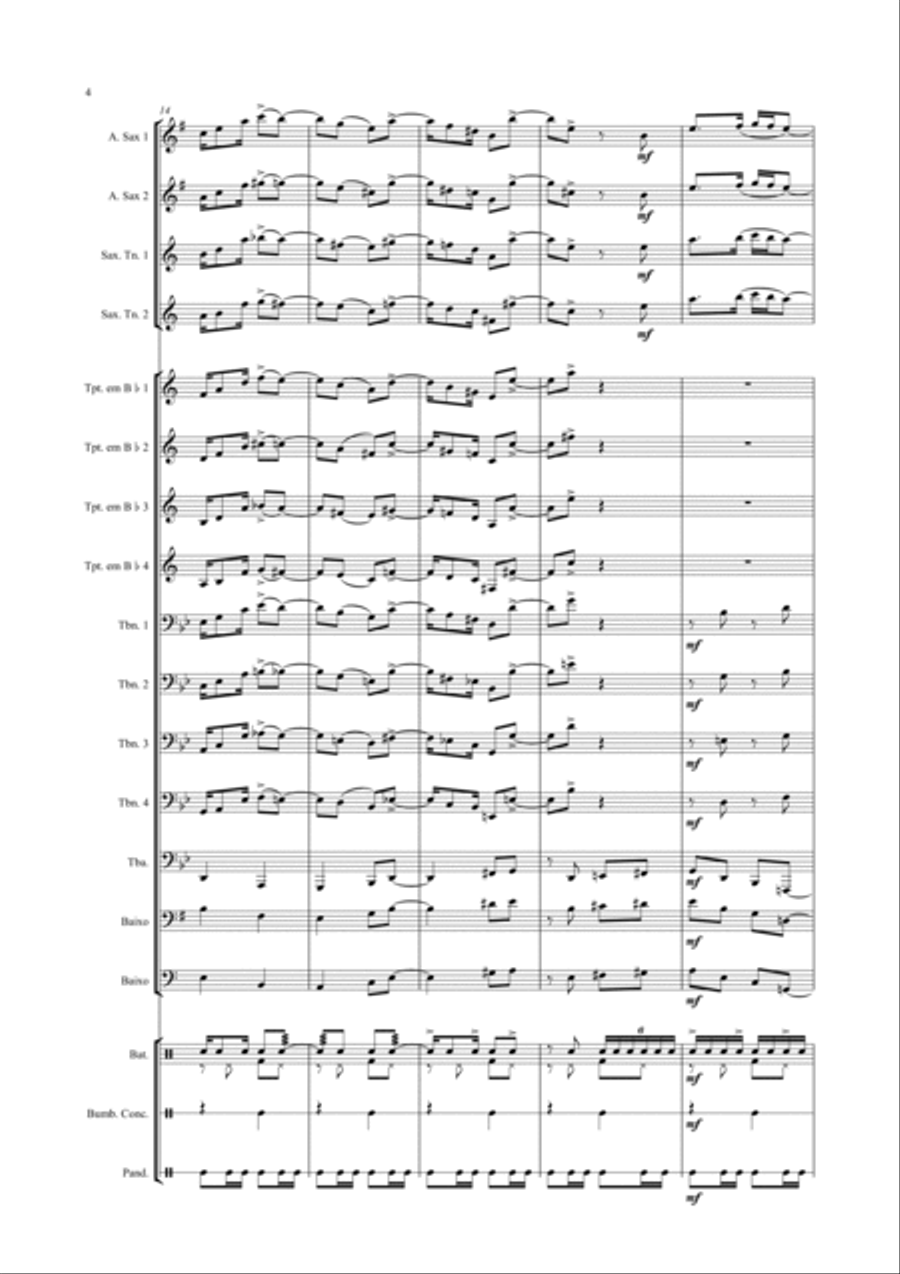 Saculejo Saculejo Marching Band scores gallery preview page 4