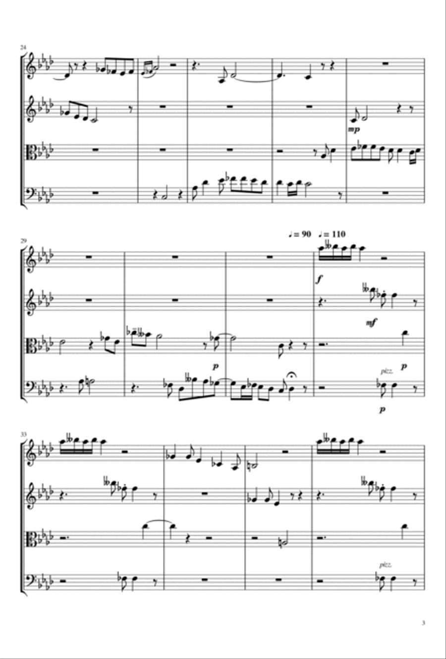 Autumn Muse String Quartet scores gallery preview page 3