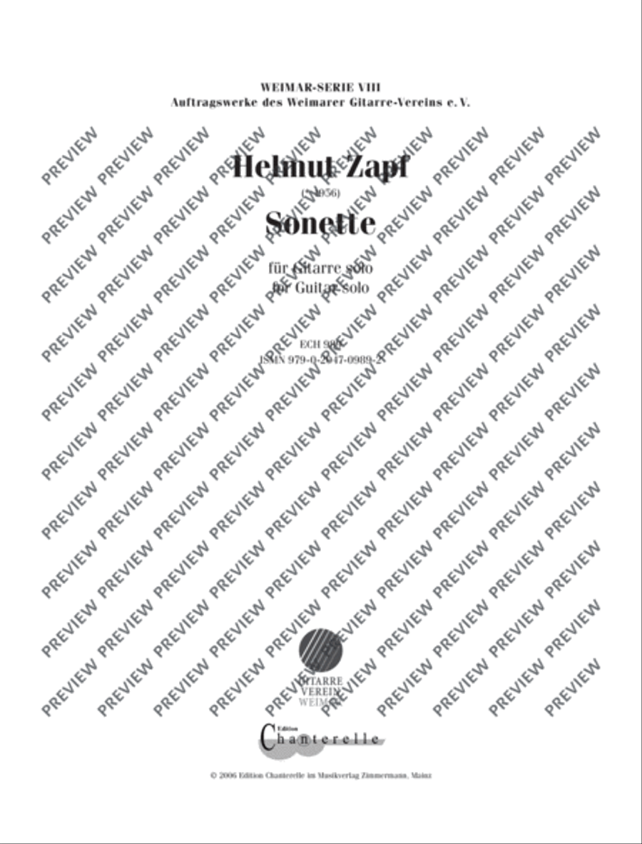 Sonette Sonette Guitar scores gallery preview page 2
