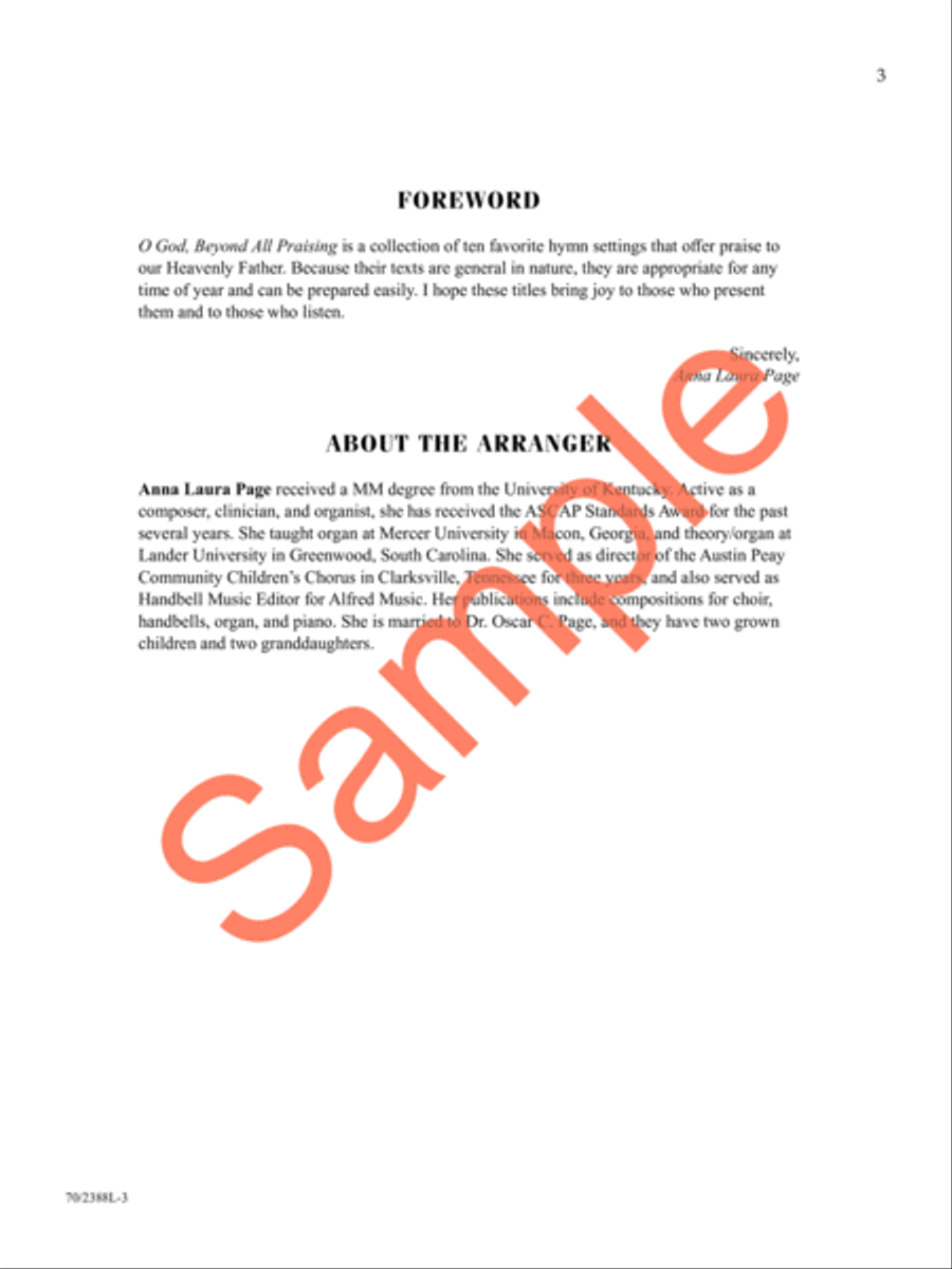 O God, Beyond All Praising Piano Solo scores gallery preview page 4