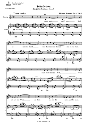 Standchen, Op. 17 No. 2 (D Major)