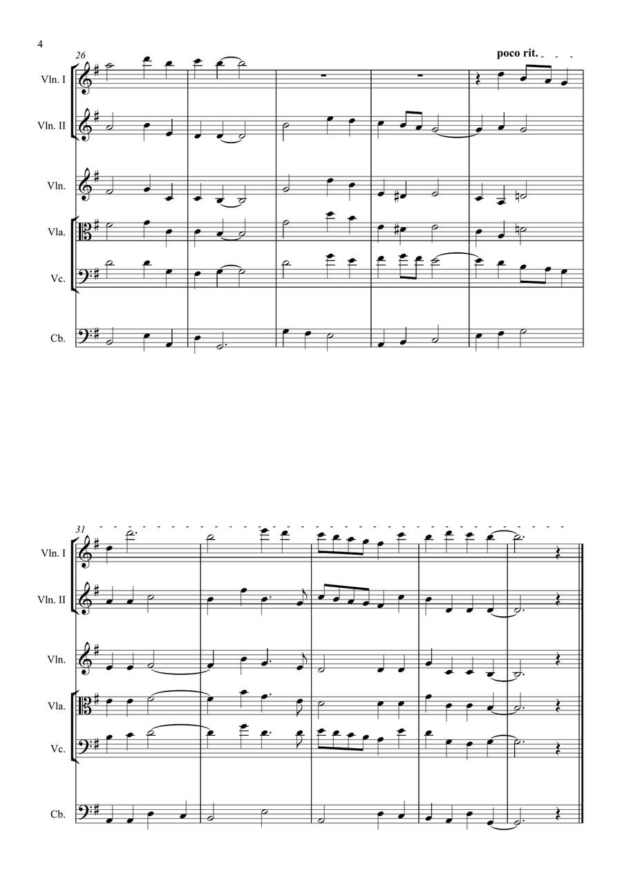 He Who Would Valiant Be String Orchestra scores gallery preview page 4