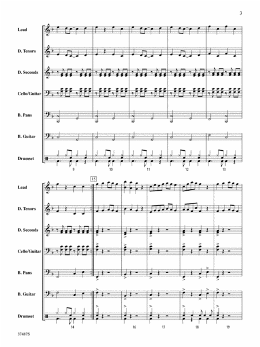 Spaghetti Tornado Steel Drum Band scores gallery preview page 4