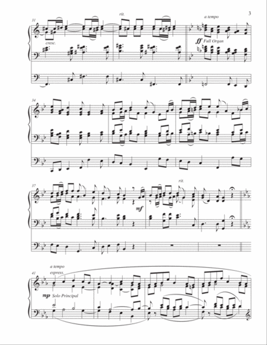 Ceremonial Dialogue Organ Solo scores gallery preview page 3