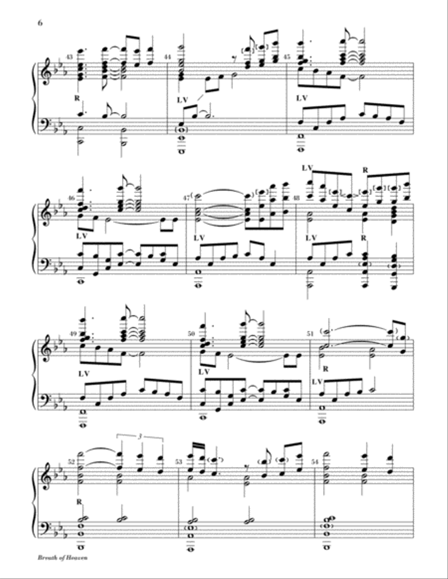 Breath of Heaven (Mary's Song) Handbell Choir scores gallery preview page 6