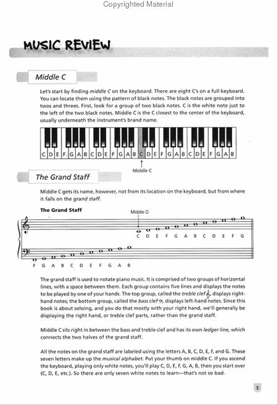 Easy Soloing for Blues Keyboard Piano Method scores gallery preview page 2