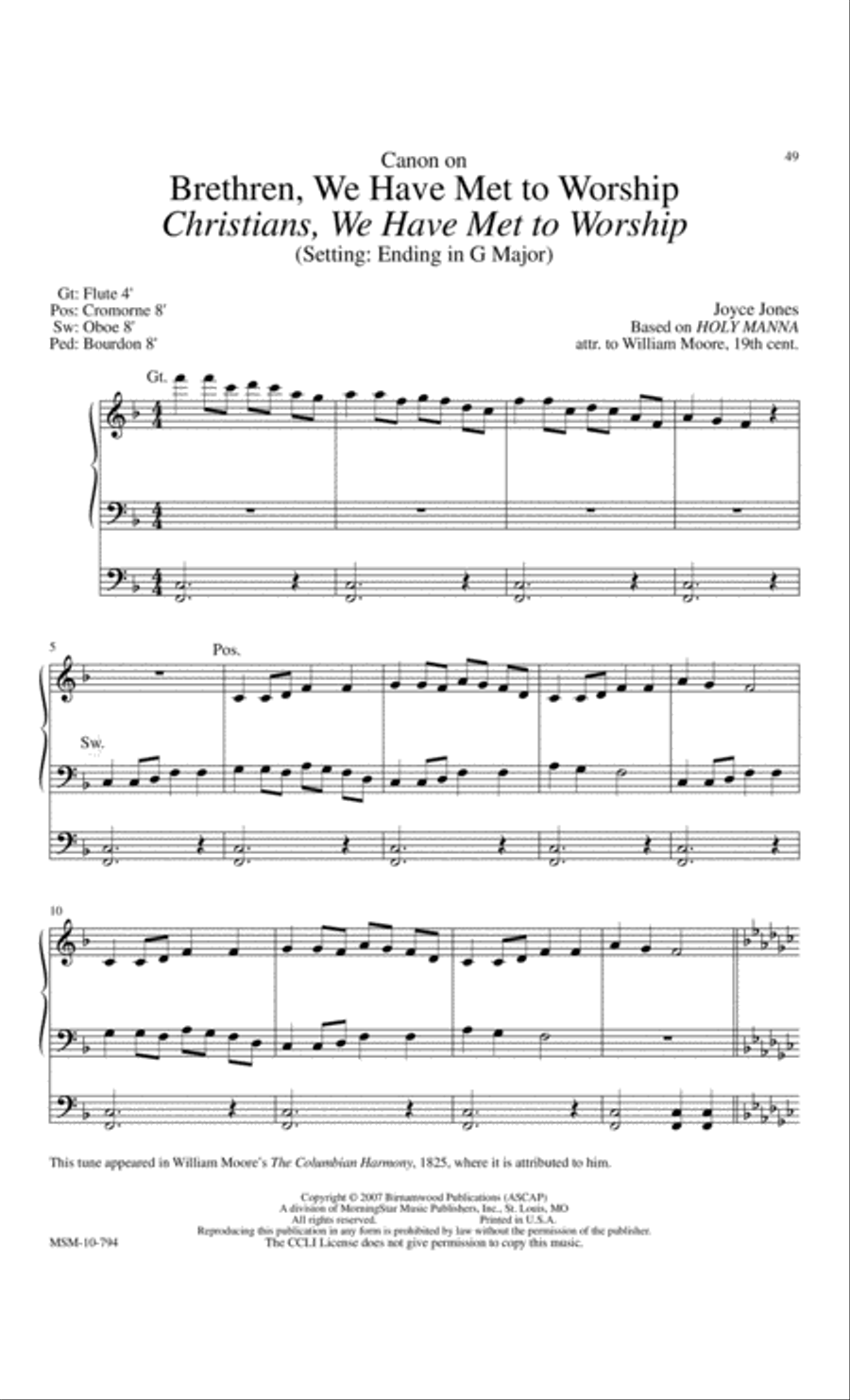 Praise to the Lord: Accessible Hymn Settings for Organ Organ Solo scores gallery preview page 16