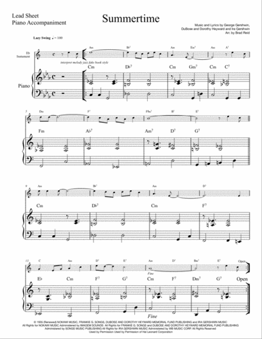 Summertime Woodwind Duet scores gallery preview page 2