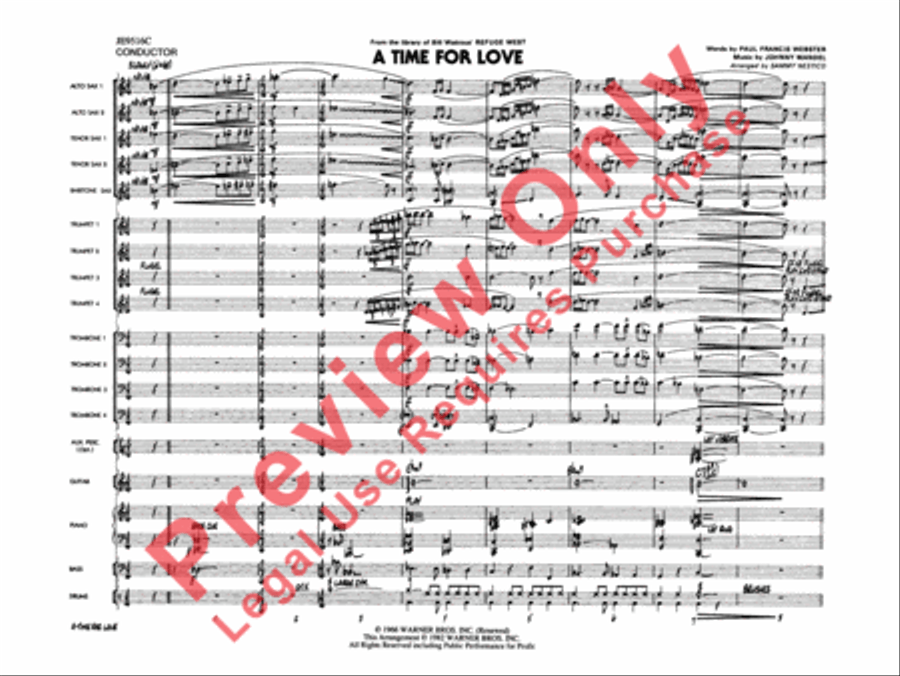 A Time for Love A Time for Love Jazz Ensemble scores gallery preview page 4