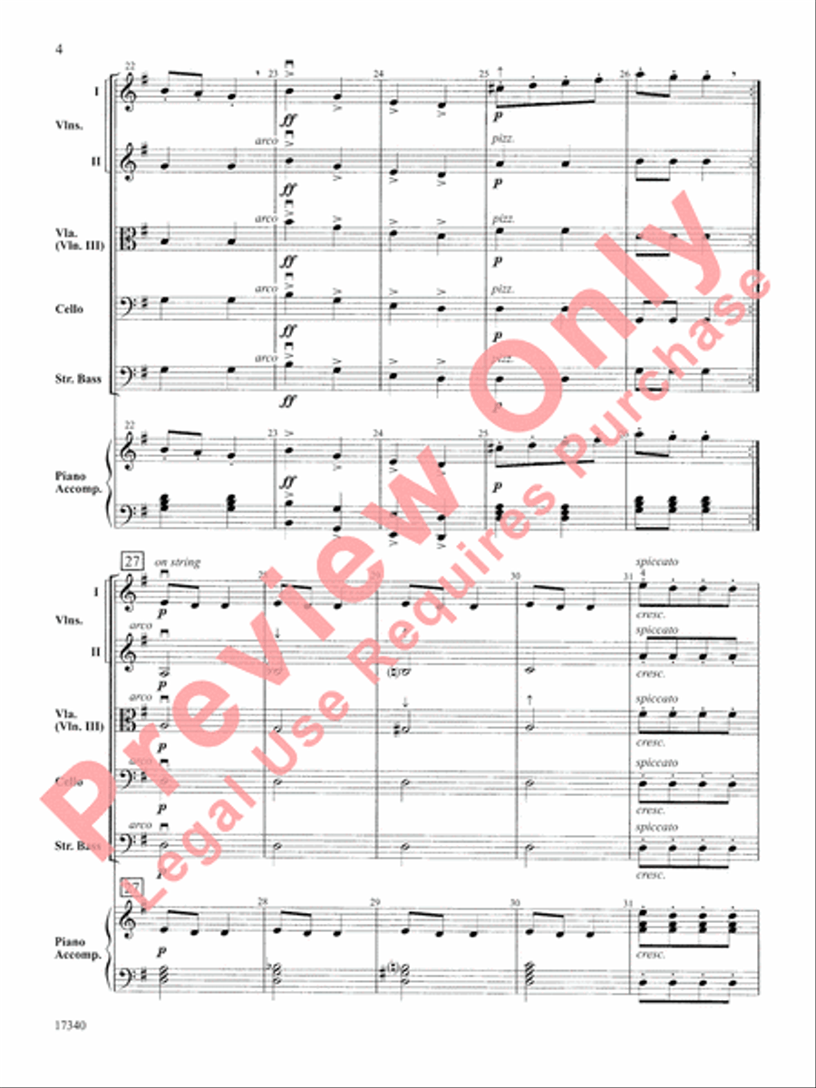 Can-Can String Orchestra scores gallery preview page 5