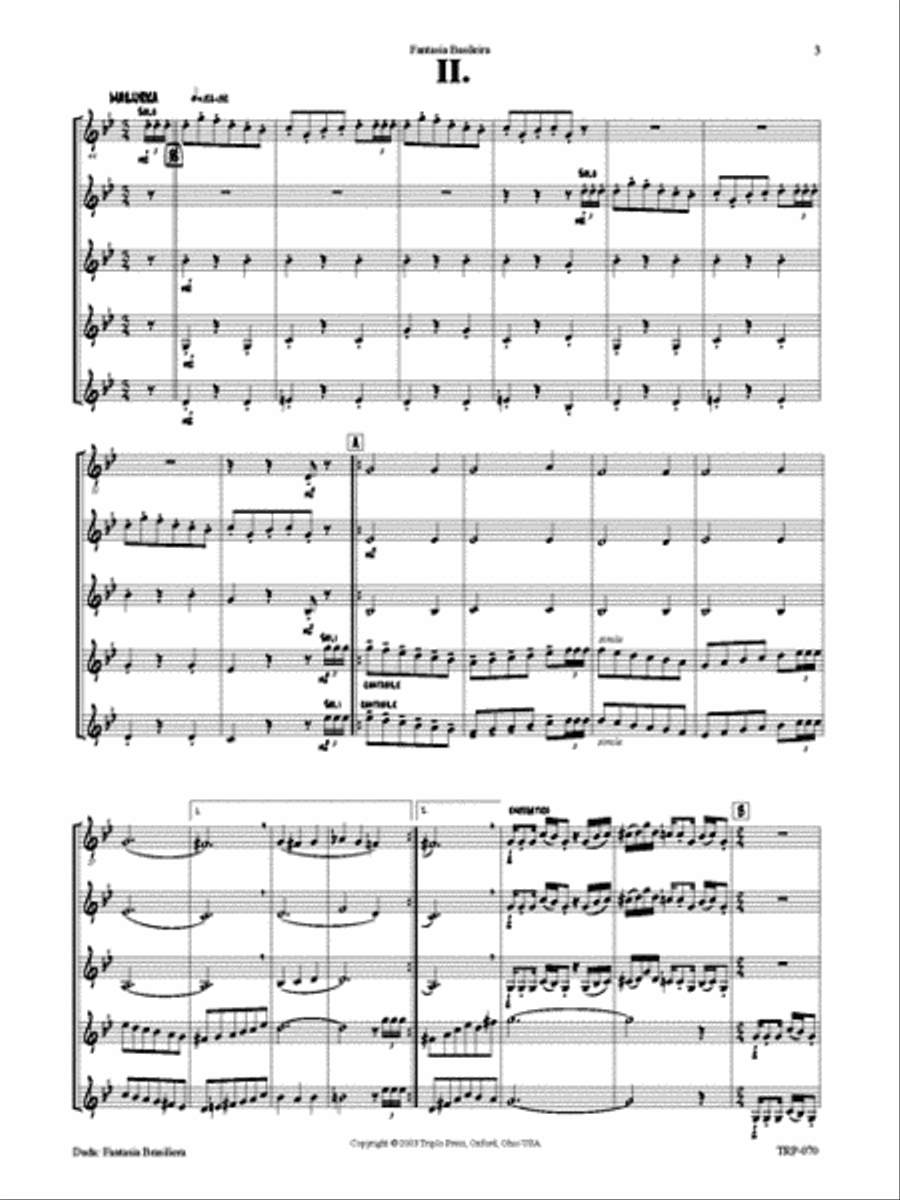 Fantasia Brasileira Small Ensemble scores gallery preview page 4