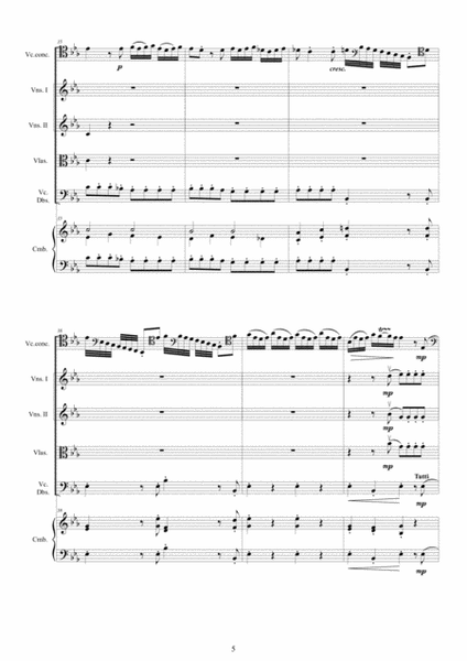 Vivaldi - Cello Concerto in C minor RV 401 for Cello solo, Strings and Cembalo image number null