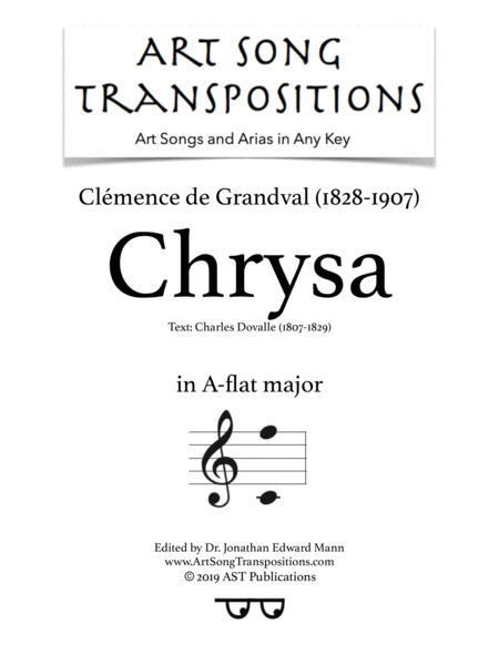 DE GRANDVAL: Chrysa (transposed to A-flat major)