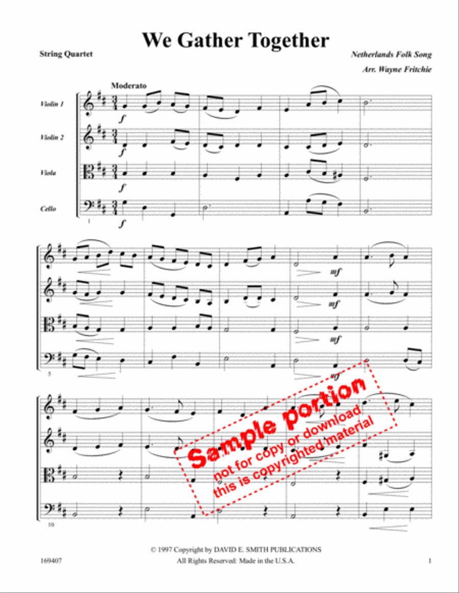 We Gather Together We Gather Together Saxophone scores gallery preview page 2