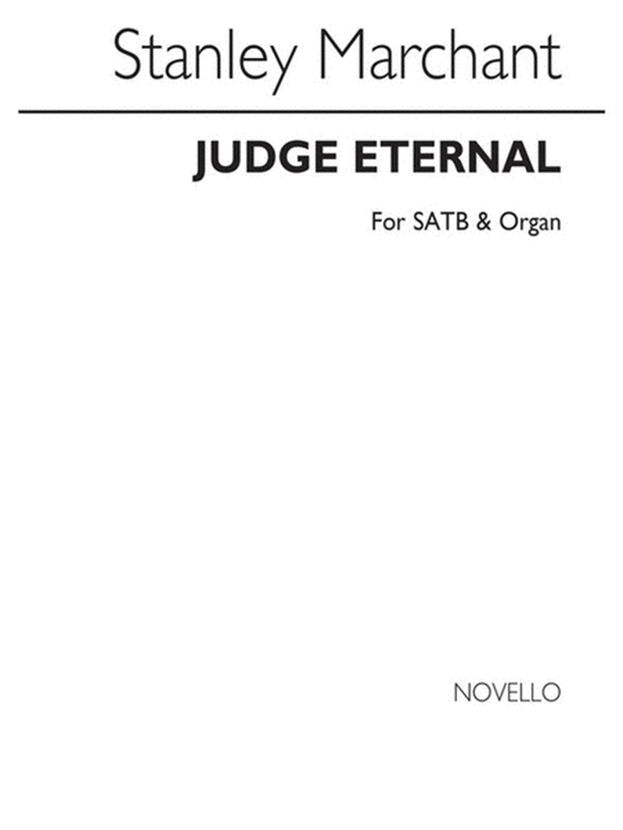 Marchant Judge Eternal Satb(Arc)
