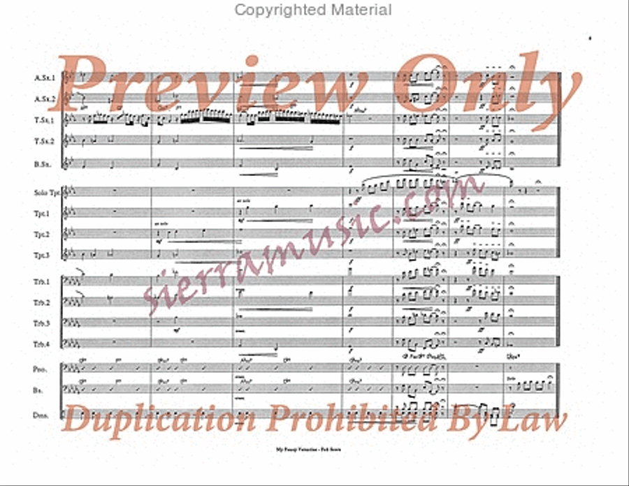 My Funny Valentine My Funny Valentine Big Band scores gallery preview page 9