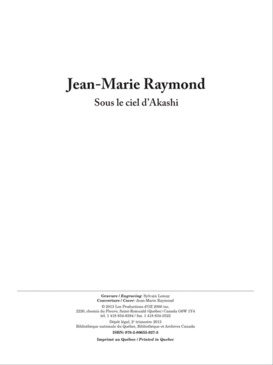 Sous le ciel d’Akashi Sous le ciel d’Akashi Classical Guitar scores gallery preview page 1