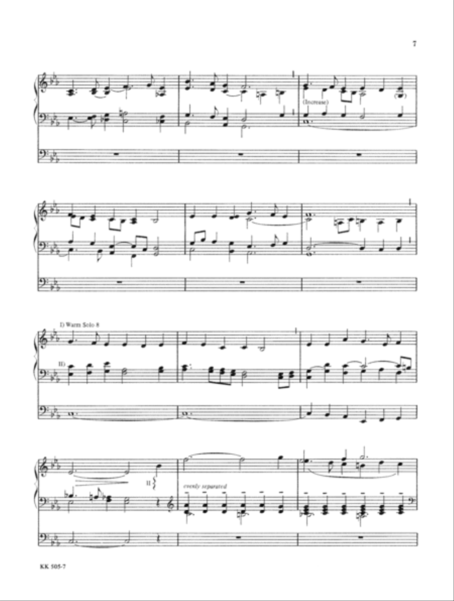 Softly and Tenderly Organ Solo scores gallery preview page 5