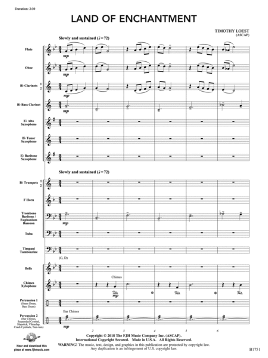 Land of Enchantment: Score Concert Band scores gallery preview page 3