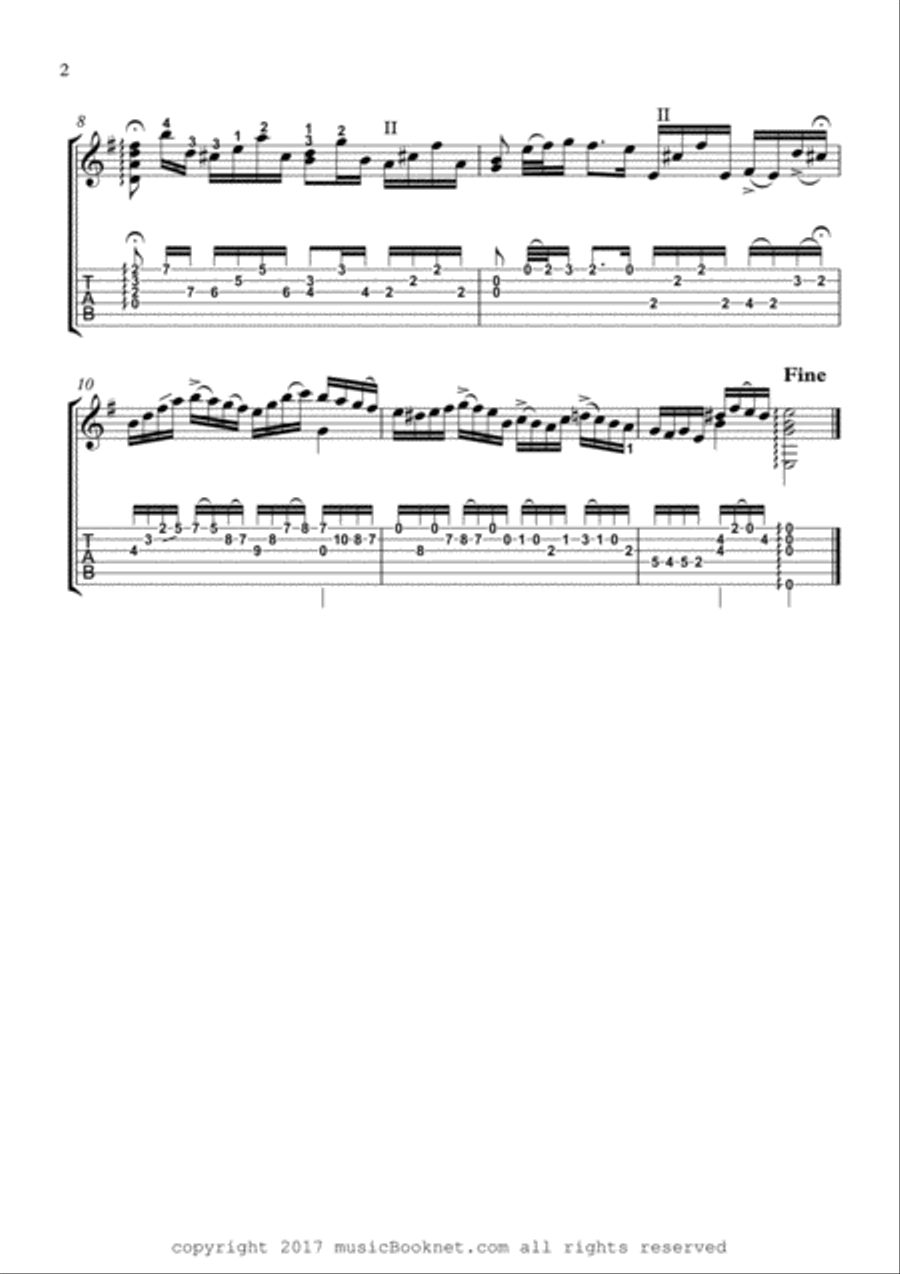 Baroque Guitar Suite 2 Acoustic Guitar scores gallery preview page 5