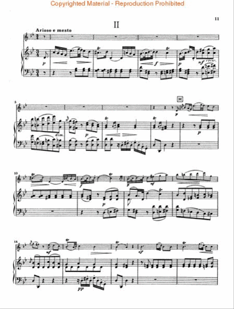 Flute Concerto in G Major Flute Solo scores gallery preview page 3