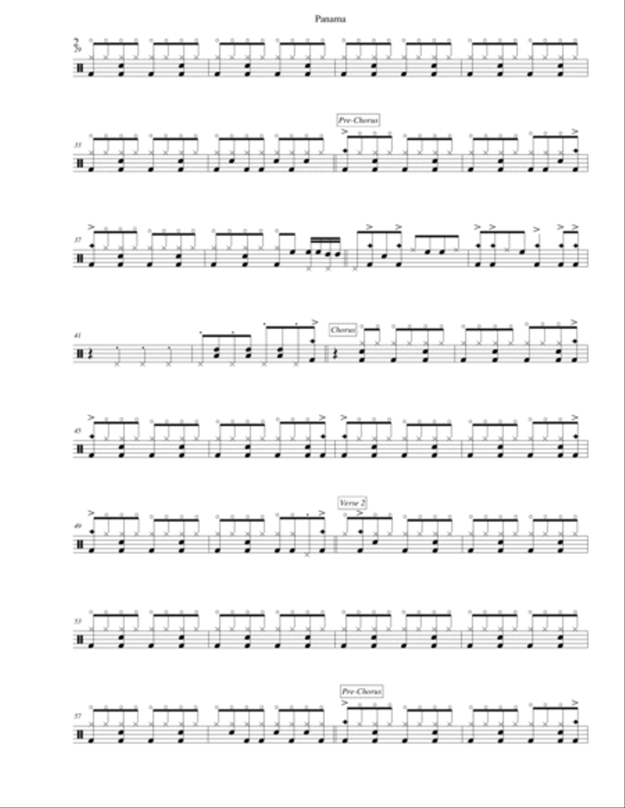 Panama Drum Set scores gallery preview page 2