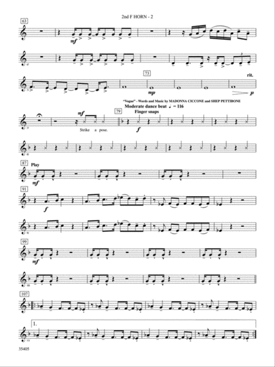 Prime Time Tuesday: 2nd F Horn Concert Band scores gallery preview page 2