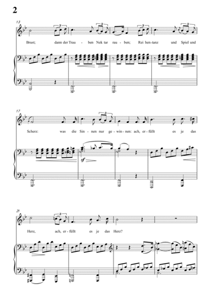 Schubert-Lob der Tränen,Op.13 No.2 in bB for Vocal and Piano