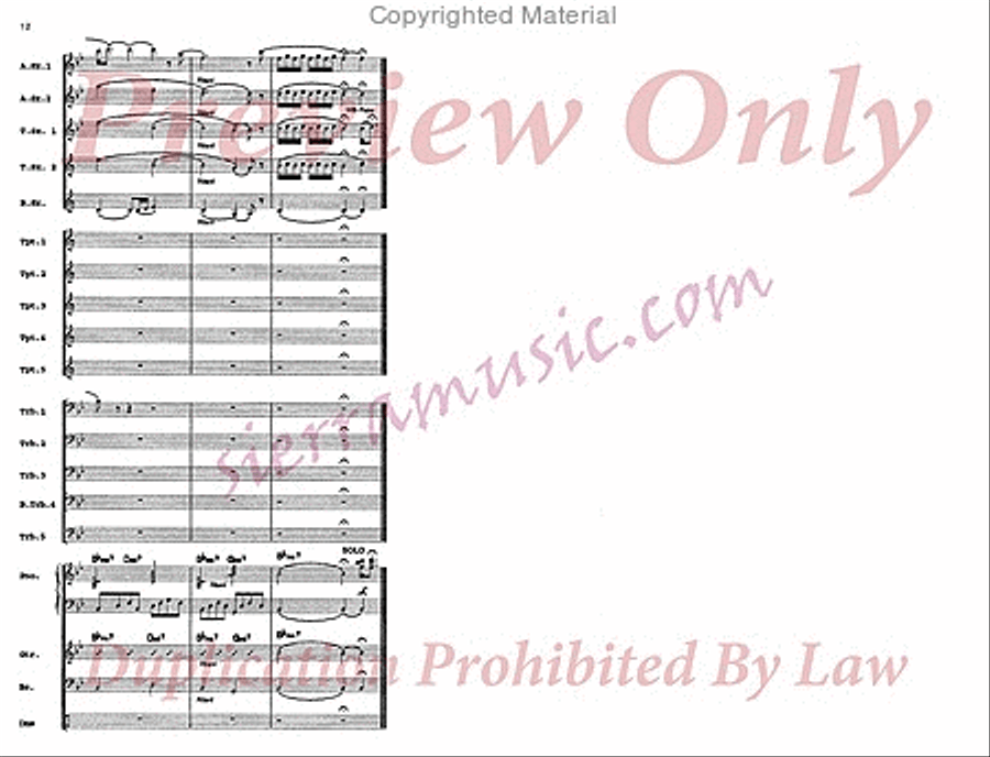 Dream of the Return Big Band scores gallery preview page 13