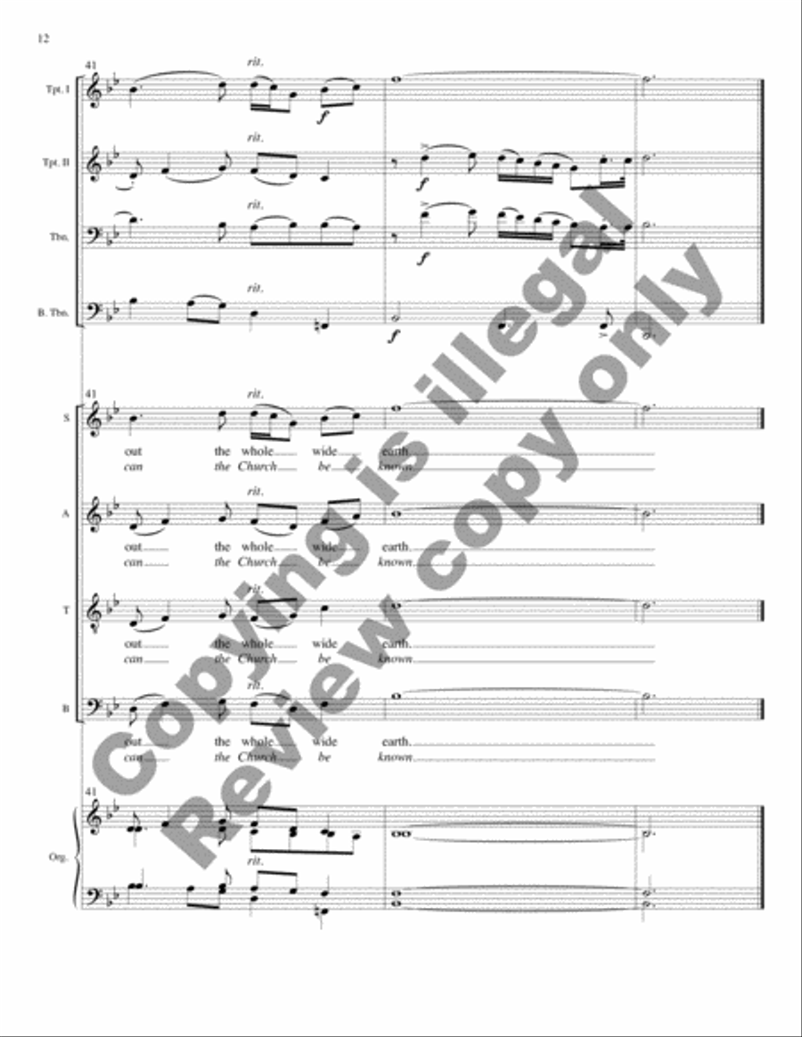 In Christ There Is No East or West (Full Score) Choir scores gallery preview page 17