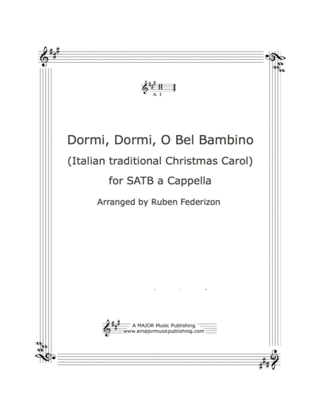 Dormi, Dormi, O Bel Bambin (A traditional Italian Christmas carol) image number null