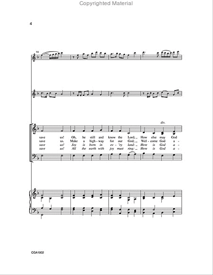 Nations, Hear the Prophet's Word All Creation, Clap Your Hands (SAB) 3-Part scores gallery preview page 4