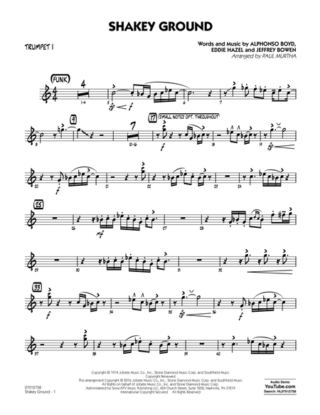 Shakey Ground (arr. Paul Murtha) - Trumpet 1