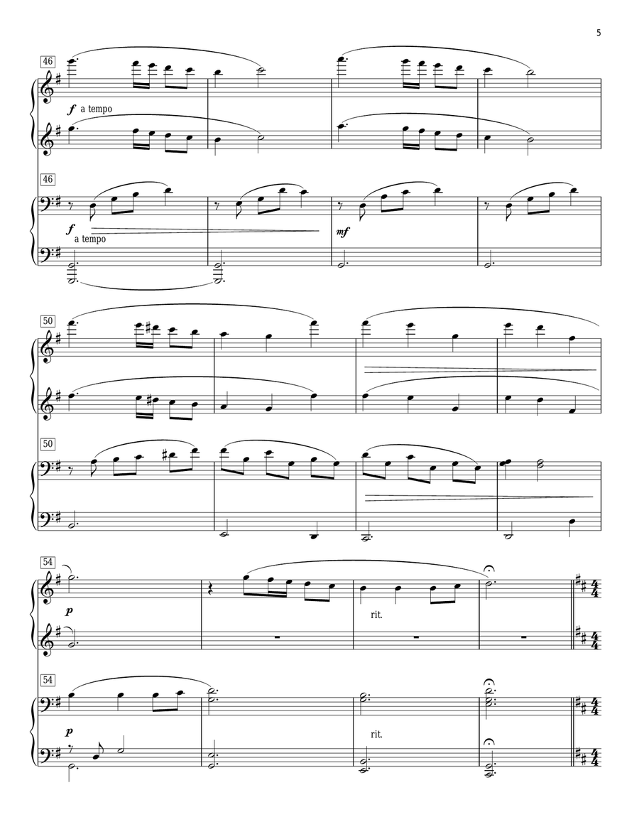 Joy To The World (arr. Phillip Keveren) Piano Duet scores gallery preview page 5