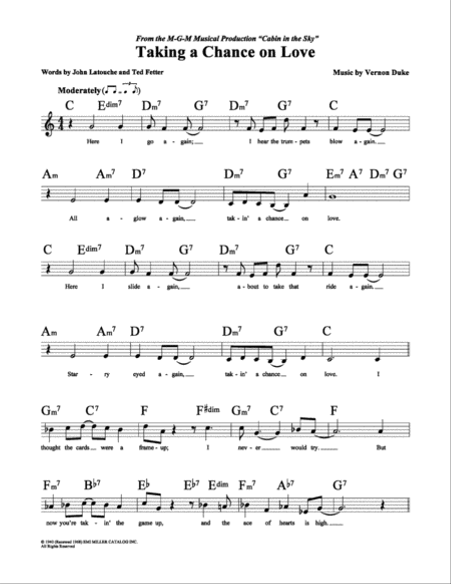 Taking a Chance on Love Taking a Chance on Love School and Community scores gallery preview page 2